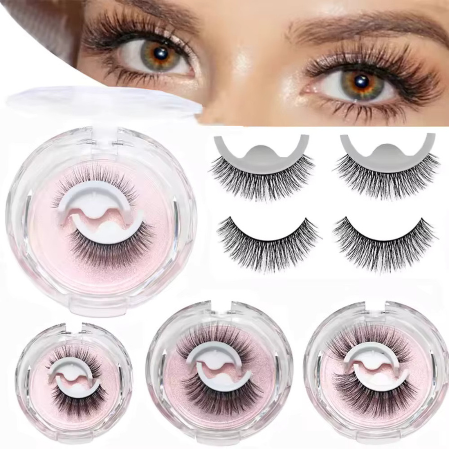 GIOIO Falsche Wimpern, Vollstreifen-Wimpern, Selbstklebend, Unisex - Bild 5