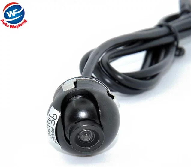 Auto Wayfeng WF Mini CCD Rückfahrkamera mit 360 Grad Nachtsicht in Schwarz für Front-, Seiten- und Rückansicht - Bild 1