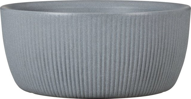Scheurich Pflanzschale Linetto mit Rillenprofil in Stony Grey, Durchmesser: 28,6 cm, Höhe: 12,6 cm - Bild 1