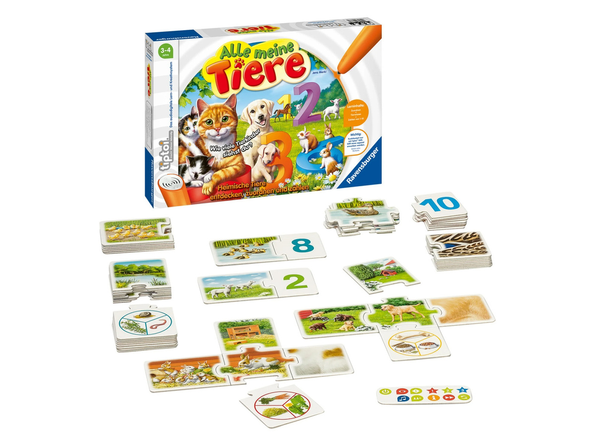 RAVENSBURGER tiptoi Alle meine Tiere Lernspiel ab 3 Jahren - Bild 2