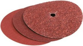 Roll Klettschleifscheibe KG 100 Durchmesser: 15 cm, Farbe: Braun - Bild 1