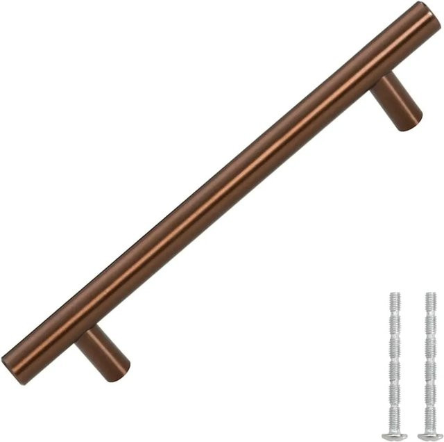 vidaXL Möbelgriffe Set aus Edelstahl in Bronze, 10 Stück, Länge: 128 mm - Bild 1