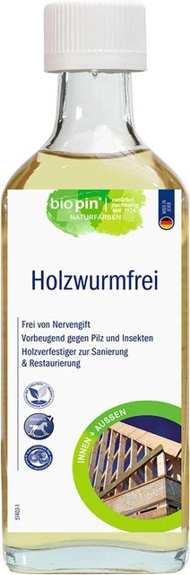 Biopin Holzwurmfrei farblos 250 ml - Bild 1