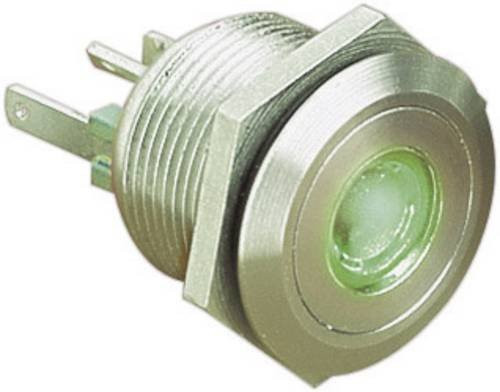 Bulgin MPI001/28/GN Vandalismusgeschützter Drucktaster Grün 24 V/DC 0.05A 1 x Aus/(Ein) tastend - Bild 1