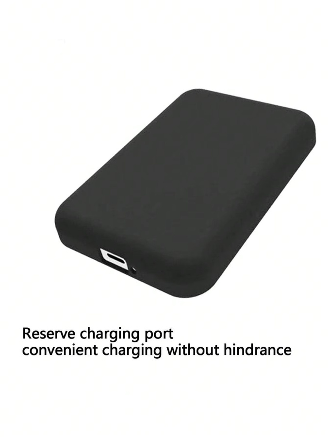 Schwarze TPU-Ladehülle für die Apple MagSafe Powerbank - Bild 2