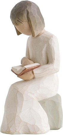 Enesco Figur Weisheit in Weiß aus Keramik und Kunststoff