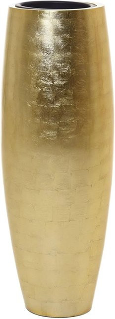 Vivanno Bodenvase Magnum aus Fiberglas in Gold, B/T/H: 37 x 37 x 100 cm - Bild 1