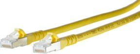 BTR NETCOM Patchkabel S/FTP Cat.6A Ethernet LAN Gelb, Länge: 5,0 m - Bild 1