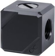 Alphacool Eiszapfen Anschlussterminal 4-Fach G1/4 IG Verbindung Schwarz - Bild 1