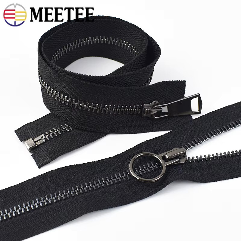 Meete 5er Set schwarze Metall-Reißverschlüsse mit Auto-Lock für Bekleidung und Schuhe - Bild 5