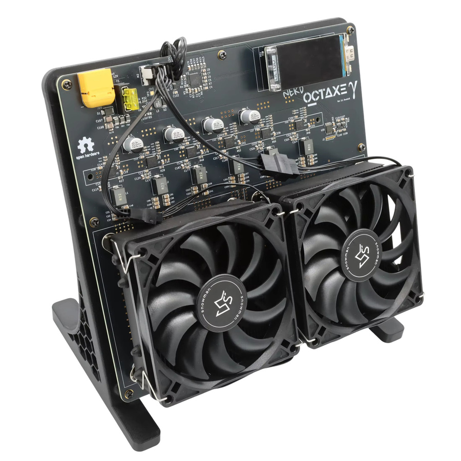 NerdOCTAxe Rev3.1 Bitcoin Solo Miner mit BM1370 ASIC Chip, 12Th/s, 200W, Schwarz, inklusive 12V 18A Netzteil - Bild 3