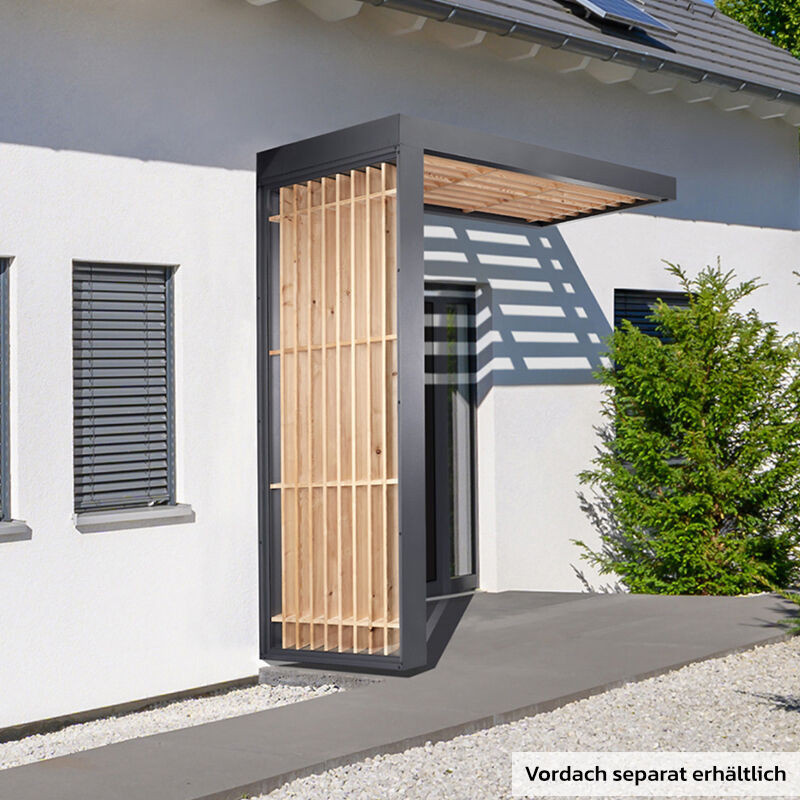 Seitenteil Scobalit von Holzminden in Anthrazit und Multicolour mit Aluminium-Elementen - Bild 1