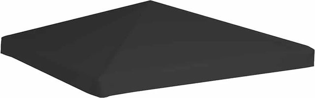 vidaXL Pavillon Schwarz aus Polyester mit 3x3 m Grundfläche - Bild 1