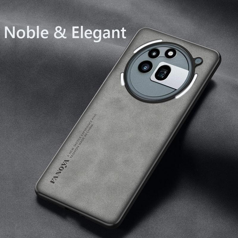 Stoßfeste Silikon-Schutzhülle im Retro-Leder-Look für Nothing Phone 3A Pro in Schwarz, Blau, Grau und Braun - Bild 2