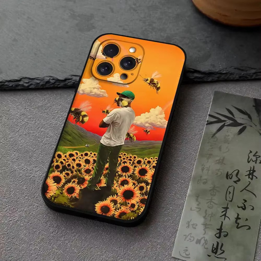 Lustige T-Tyler SThe-Creators Handyhülle aus schwarzem Silikon für Apple iPhone Modelle - Bild 2