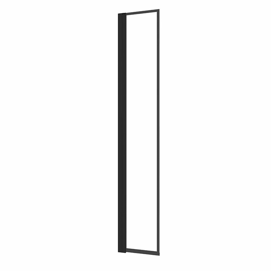 Duschparadies Walk-in Glas Seitenwand Flipper mit Easy-Clean-Beschichtung, Farbe Transparent/Schwarz, B: 30 cm, H: 200 cm, Glasstärke: 8 mm - Bild 2