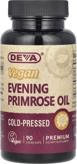 Deva Nachtkerzenöl, 90 Kapseln, Vegan, Unisex - Bild 1
