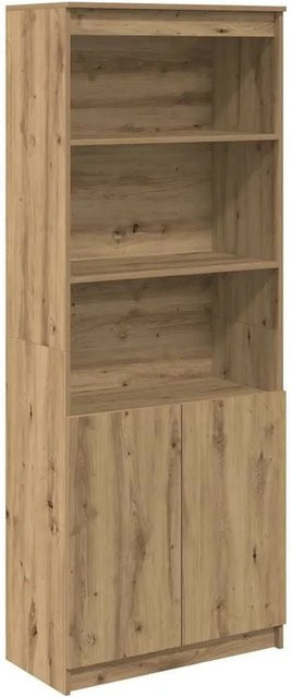 vidaXL Highboard Artisan-Eiche in Braun aus Holzwerkstoff, B/T/H: 70 x 35 x 180 cm - Bild 1