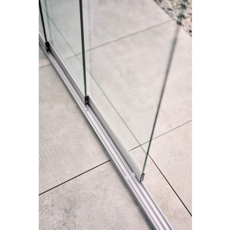 Biohort Glasschiebewand Klarglas für 3 m Pergola, B/H/T: 272 x 234,9 x 6,9 cm, dunkelgrau-metallic - Bild 2