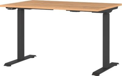 Schreibtisch Agenda Home elektrisch höhenverstellbar Grandson-Eiche/Schwarz mit Memory-USB-Panel B/T/H: 120 x 80 x 72-120 cm - Bild 1