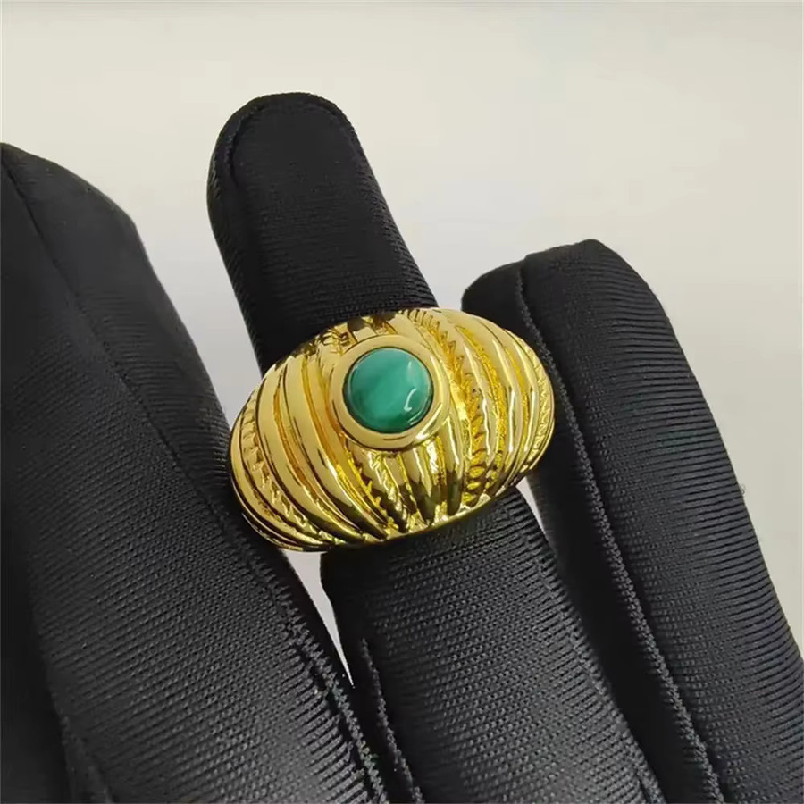 amofa Ring, Malachit, Lasurit, Damen, Gold - Bild 3