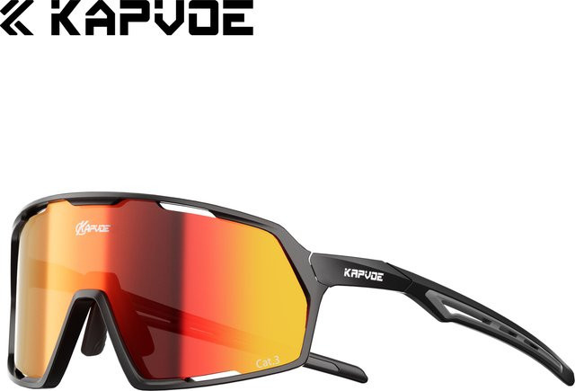 Kapvoe Sportsonnenbrille, Unisex, Vollrand, Kunststoff - Bild 1