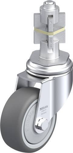 Blickle LKRA-PATH 80KF-11-E17 Lenkrolle in Grau mit Stahl- und Kunststoffkomponenten, Rad-Durchmesser: 80 mm, Tragfähigkeit: 120 kg - Bild 1