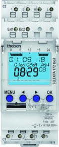Theben SELEKTA 172 top3 Digitale Hutschienen-Zeitschaltuhr mit Wochenprogramm und LED-Anzeige für 230 V/AC - Bild 1