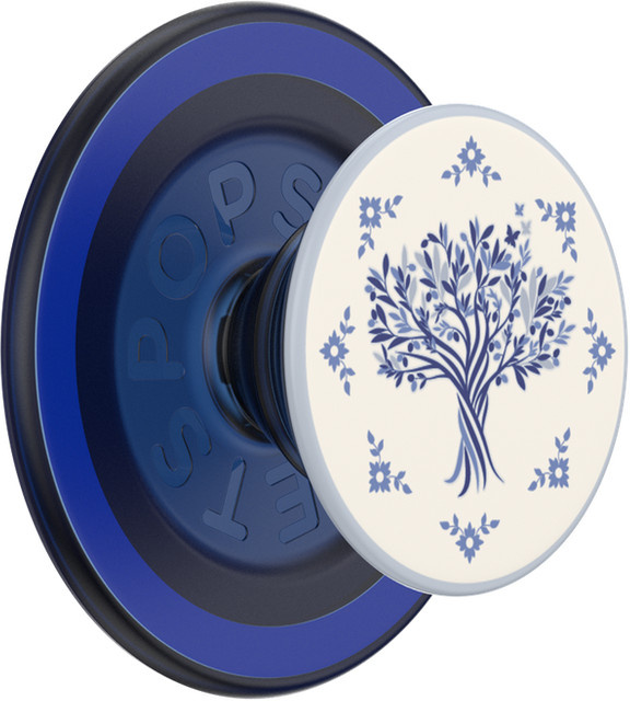 PopSockets PopGrip MagSafe Handyhalterung Olive Tree Tile in Grün inklusive zusätzlichem Magnetring - Bild 1