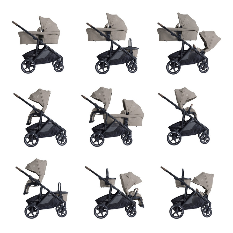 Joie Signature Versiti 2in1 Familien-Kinderwagen in Sandstone/Beige - Bild 5