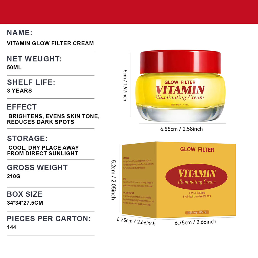 SAUVASINE Glow Filter Vitamin Aufhellende Creme, 50 ml, Damen - Bild 2