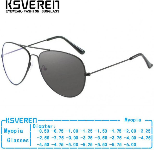 KSVEREN Sonnenbrille Aviator, Metall, Vollrand, Unisex - Bild 1