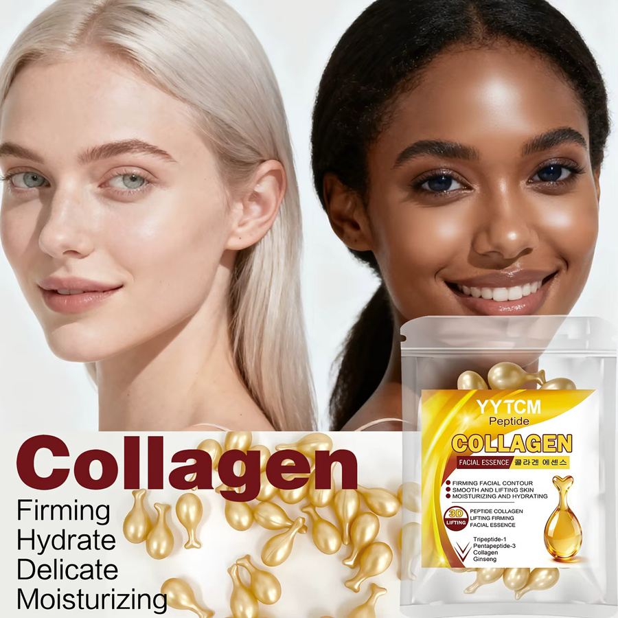 yytcm Polypeptid-Kollagen-Essenz-Kapseln, mit Squalan, Fulleren und Ginseng, 30 Kapseln - Bild 3