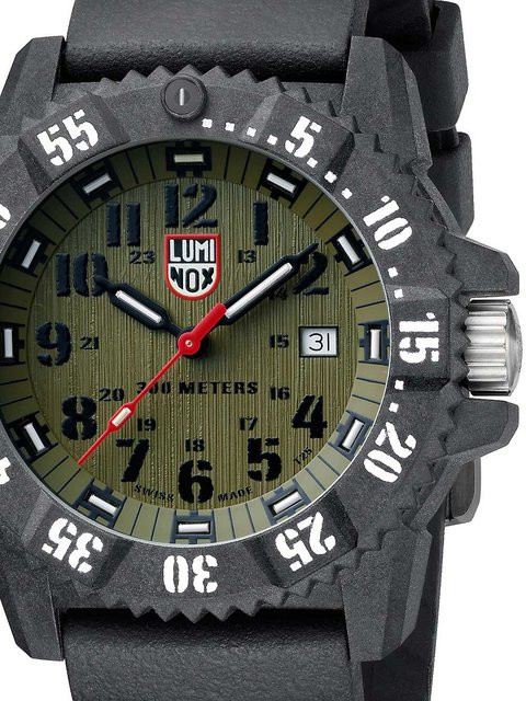 Luminox Armbanduhr, Quarz, Karbon, 46 mm, Silikon, Herren - Bild 1