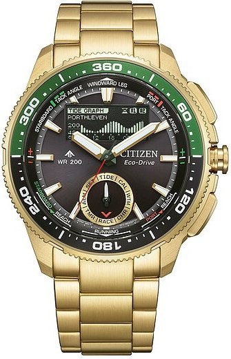 Citizen Promaster Marine Wave Tracker Armbanduhr, Quarz, Edelstahl, 42,4 mm, Herren - Bild 1