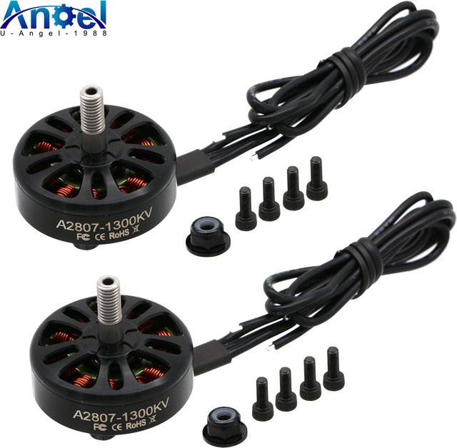 4er-Set Uangel 2807 A2807 Bürstenlose Motoren für 7 Zoll Long Range FPV Drohnen in Schwarz - Bild 1