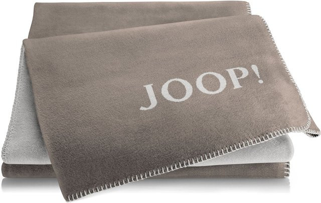 Wohndecke JOOP! Reversible Double Face in Taupe-Rauch, B/B/H: 200 x 150 cm - Bild 1