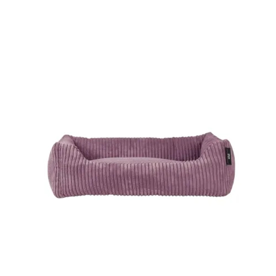 Rohrschneider Tierbett aus Cordstoff mit faltbarem Reisenapf in Altrosa, Größe 1 - Bild 2