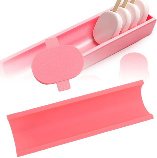 KaiSai Cakesicle-Formen-Set in Rosa, wiederverwendbare ovale Kuchenformen für das Heimbacken - Bild 1