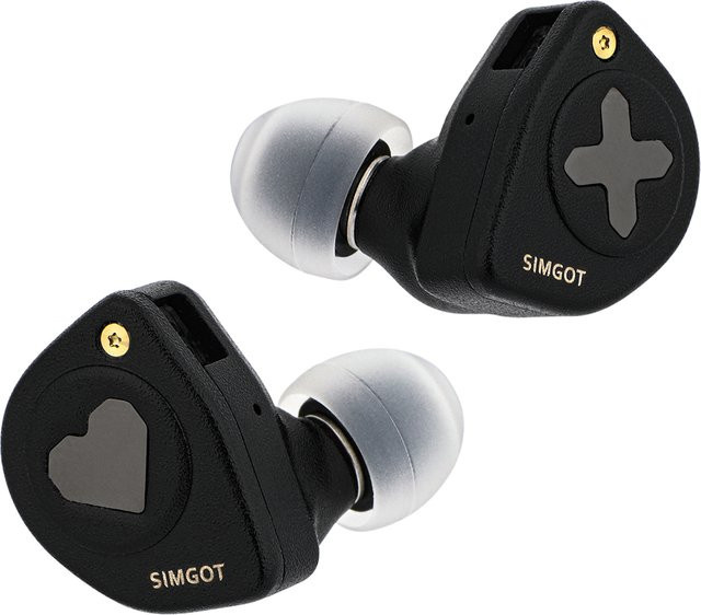 Simgot EW300 DSP Hybrid In-Ear Monitor mit integriertem DAC und abnehmbaren Düsen, Schwarz - Bild 1