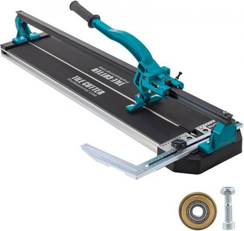 VEVOR Manuelle Fliesenschneidmaschine mit Laserführung und Metallschneidrad, Max. Schnittbreite: 80 cm, Schnittdicke: 6-15 mm, Aluminium