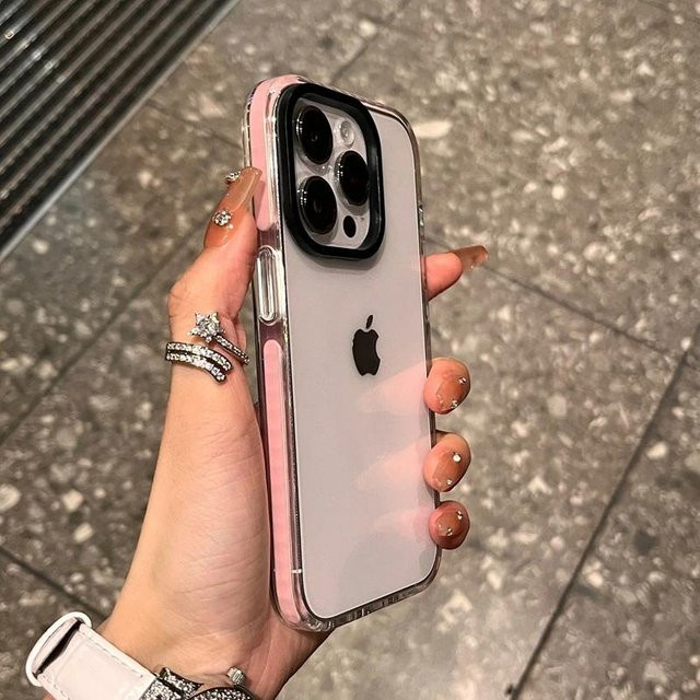 Stoßfeste transparente Handyhülle von Yiran bag für iPhone 16 Pro Max 15 14 13 12 11 X XS Max XR 7 8 Plus mit klarem Bumper Rahmen - Bild 1