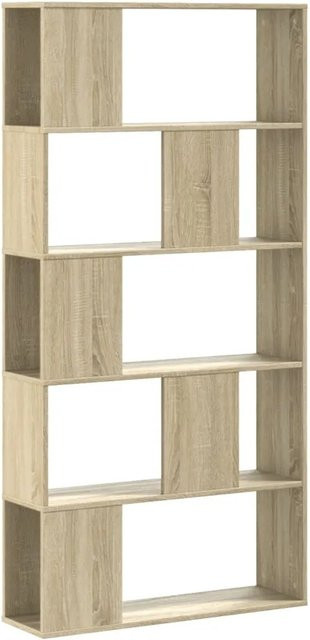 vidaXL Bücherregal mit 5 Böden aus Holzwerkstoff in Braun, B/T/H: 80,5 x 23,5 x 162,5 cm - Bild 1