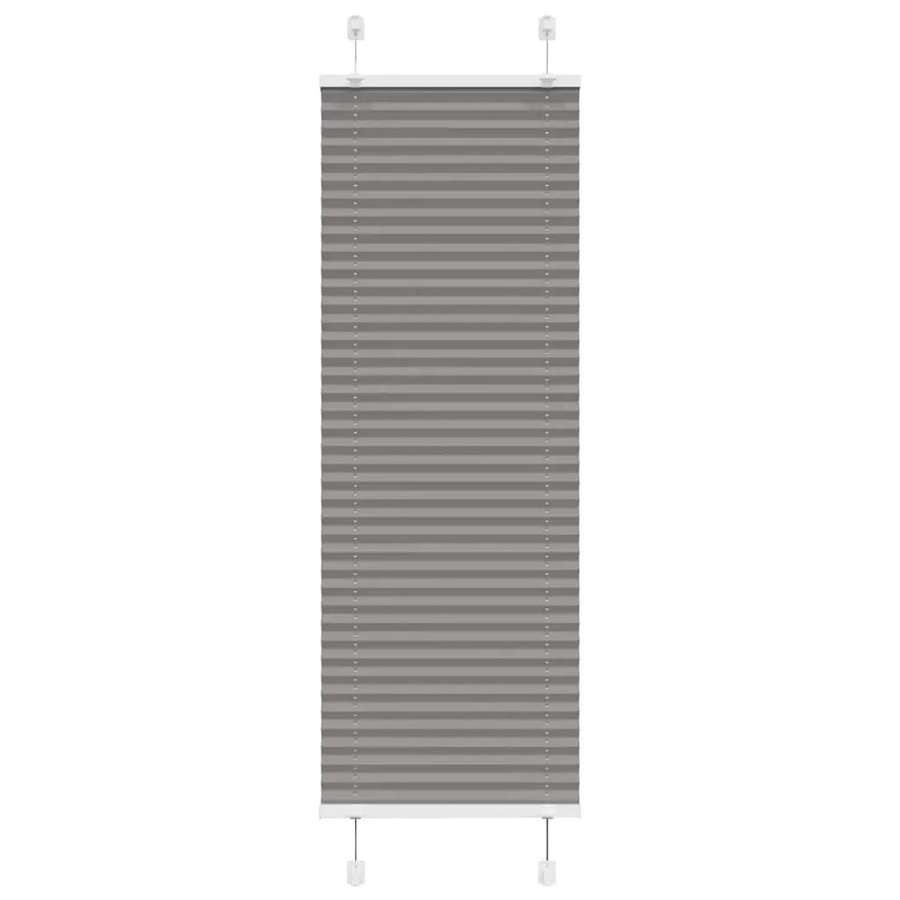 vidaXL Plissee Anthrazit semi-transparent aus Polyester, Breite: 45 cm, Höhe: 150 cm - Bild 2