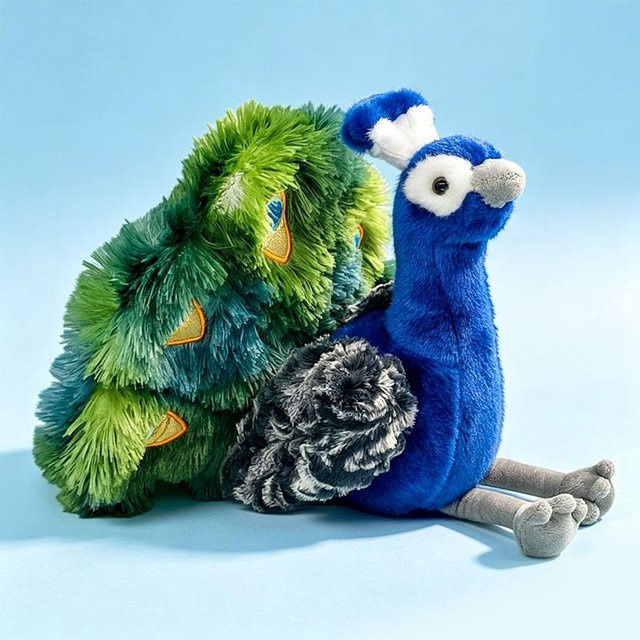 Yiran toy Pfau, Plüschtier, 48cm, bunt/mehrfarbig - Bild 1