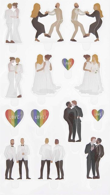 Rico Design Figurico Gelsticker Hochzeit Modern - Bild 1