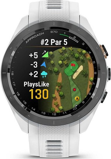 Garmin Smartwatch Approach S70, Quarz, Schwarz, Weiß, Herren - Bild 1