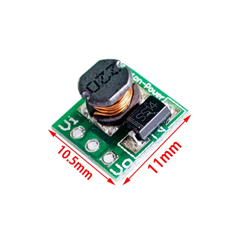 Si Tai&SH 5er Set Mini-Step-Up-Boost-Leistungsmodul DC-DC Spannungswandler für Arduino, Grün - Bild 2