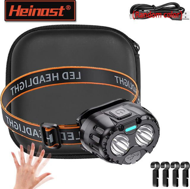 Heinast LED COB Sensor Scheinwerfer wiederaufladbar wasserdicht in Schwarz - Bild 1