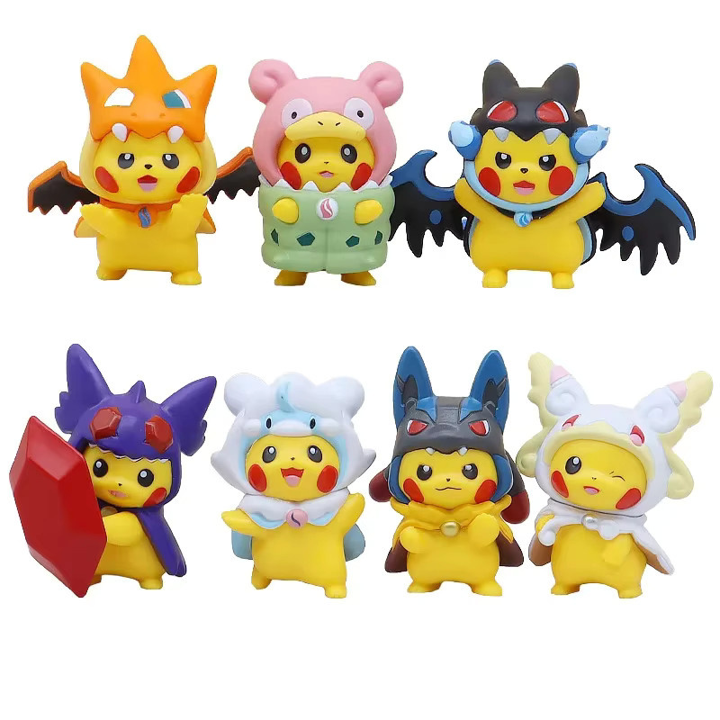 Potdemiel Pokémon Pikachu in Disguise, Actionfigur, 7-teiliges Set - Bild 2